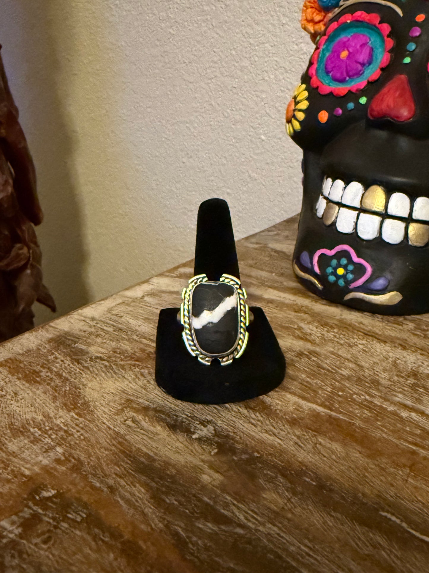Sterling Silver White Buffalo Turquoise Ring