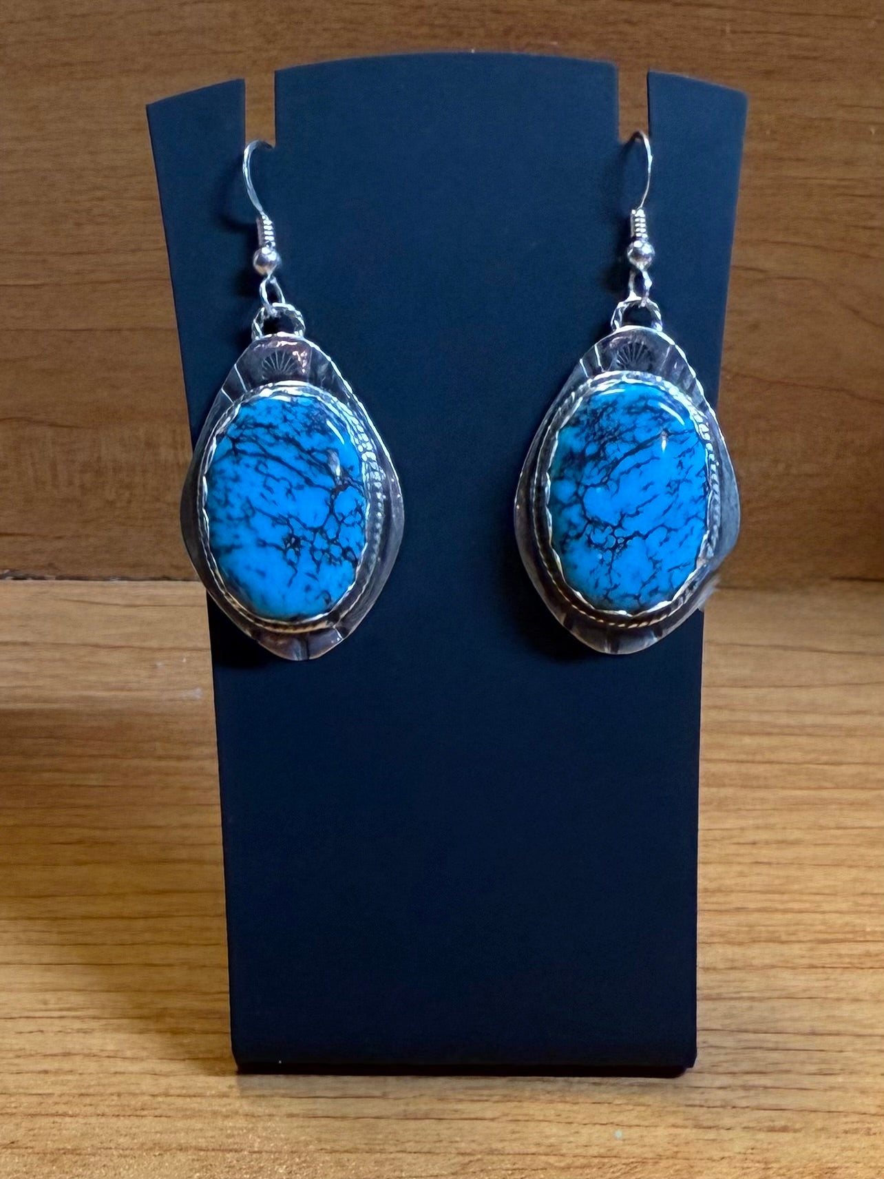 Sterling Silver, Turquoise Earrings