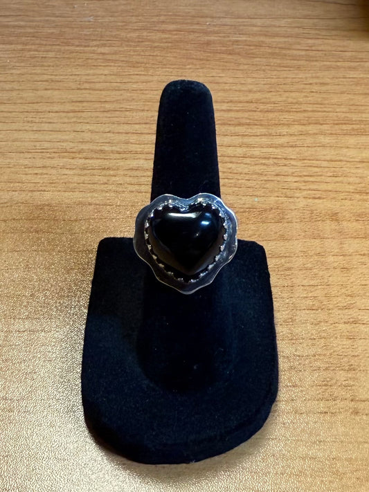 Sterling Silver Black Onyx Ring